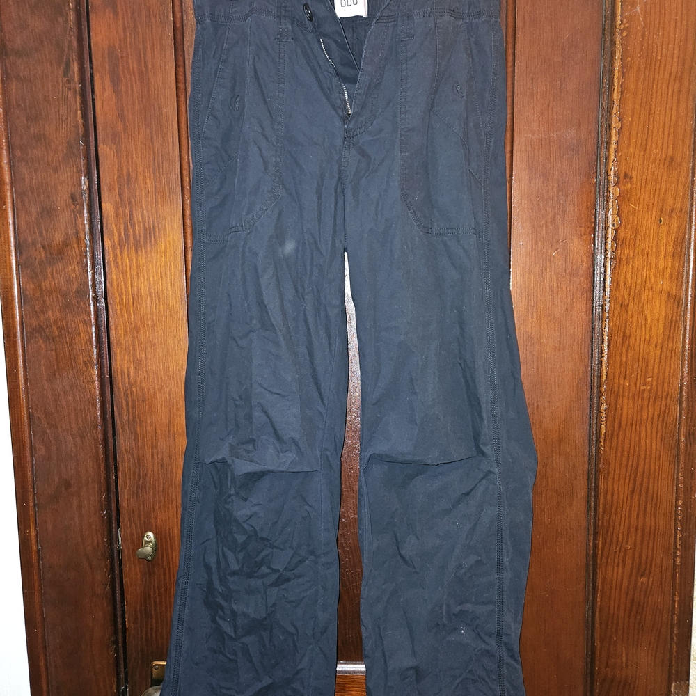 BDG Black Cargo Pants with Matte Finish